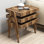 Ensemble de tables gigognes Modern, noyer, 21,1 po x 25,2 po x 15,7 po | 100% panneau de particules enduit de mélamine, épaisseur: 0,7 pouce | Design élégant et fonctionnel pour le salon, le bureau personnel et les espaces d'étude, durable et élégant