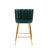Latefa Upholstered Counter Stool with Metal Frame-284612859