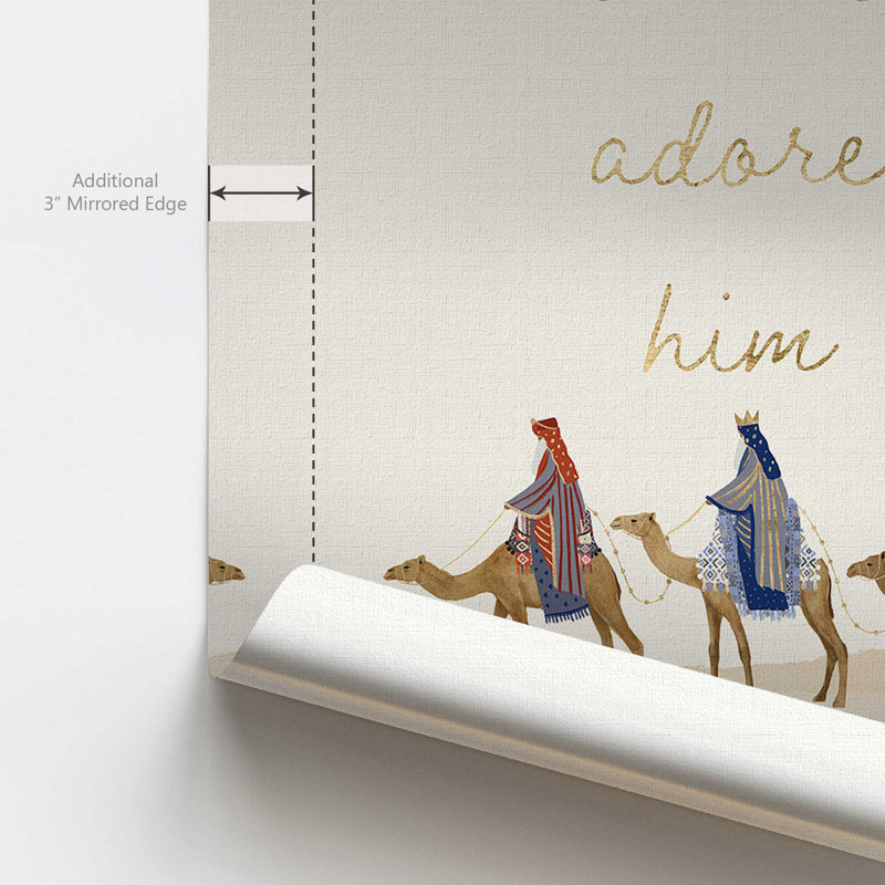 «Wise Men Journey», reproduction sur toile, H 36 po x l 24 po, Toile tendue