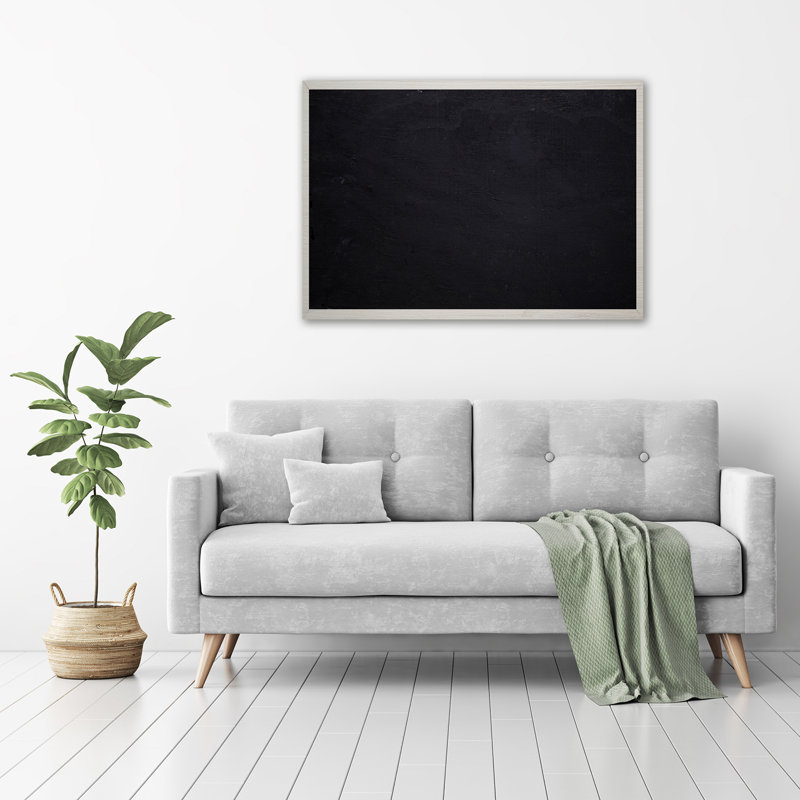 Black Board - Wrapped Canvas Print