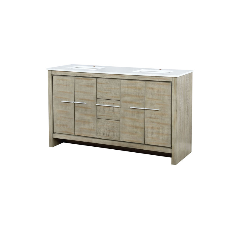 Double Bath Vanity with Cultured Marble Top