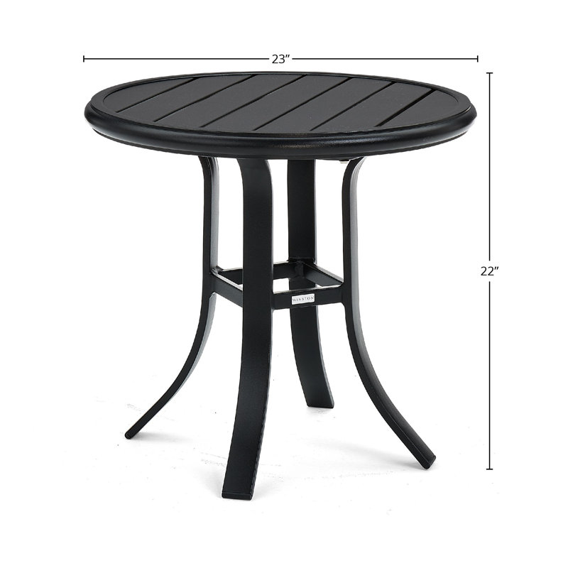 Table d'appoint en aluminium