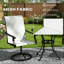 Ensemble de 2 chaises d'extérieur, chaises pivotantes-1005652572