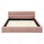 Structure de lit tapissier avec tissu épais, lit plateforme en chenille avec tête de lit et structure solide. Aucun sommier tapissier requis-556417723-556417668