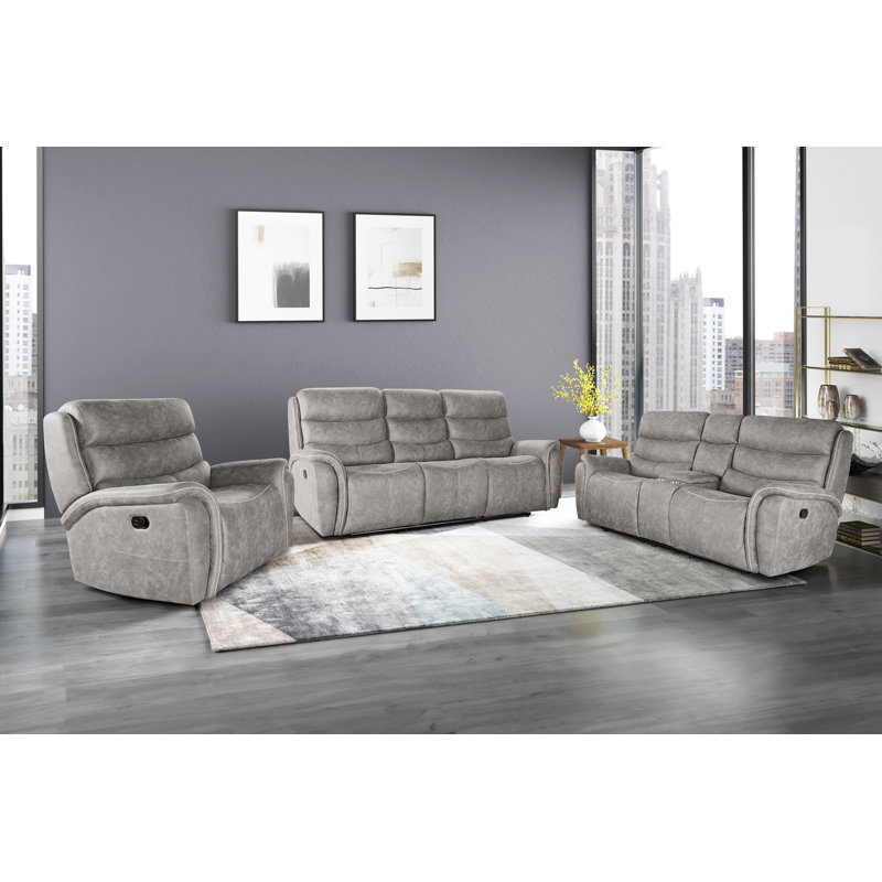 Ensemble de salon inclinable 3 pièces Rieka