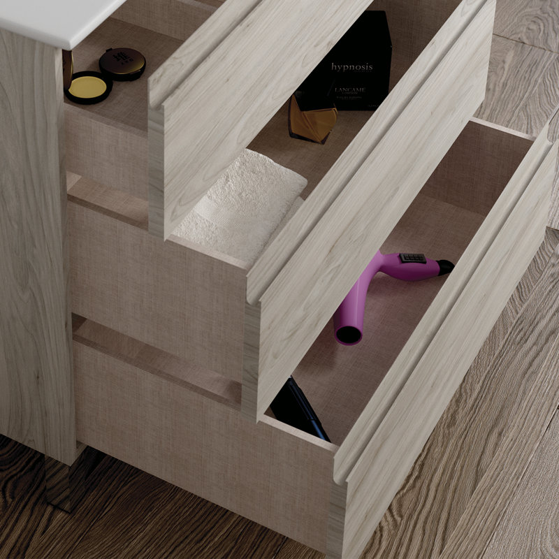 Base de meuble-lavabo simple Costa 32 seulement, Pin
