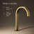 Components Bathroom Sink Spout With Ribbon Design