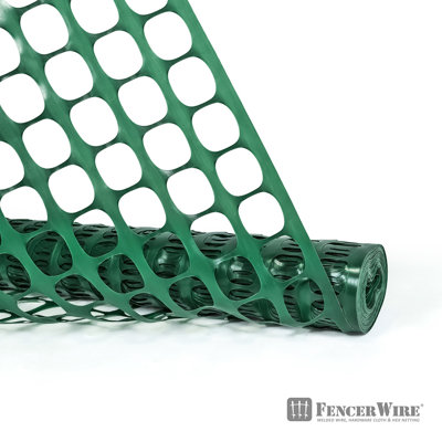 Clôture d'extérieur en plastique avec clôture en fil de fer escamotable 1,6 po x 1,6 po Fencer