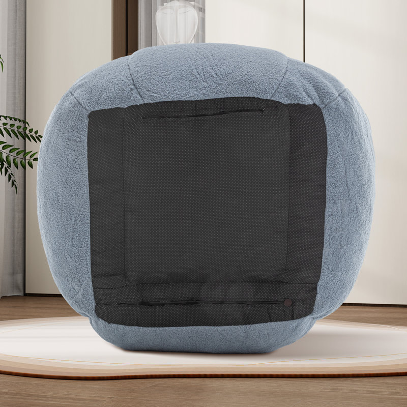 Bean Bag Chair,Modern Upholstered Lazy Sofa Couch, Light Blue