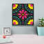 «Floral Fiesta Tile X» par Laura Marshall, art mural sur toile-2000772566