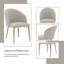 Chaise d'appoint en tissu, ensemble de 2-1326465339