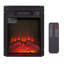Foyer électrique encastrable 18 ", 1400W 120V, équipé d'une télécommande, d'un radiateur ultra-mince avec ensemble de bûches et d'une flamme réaliste
