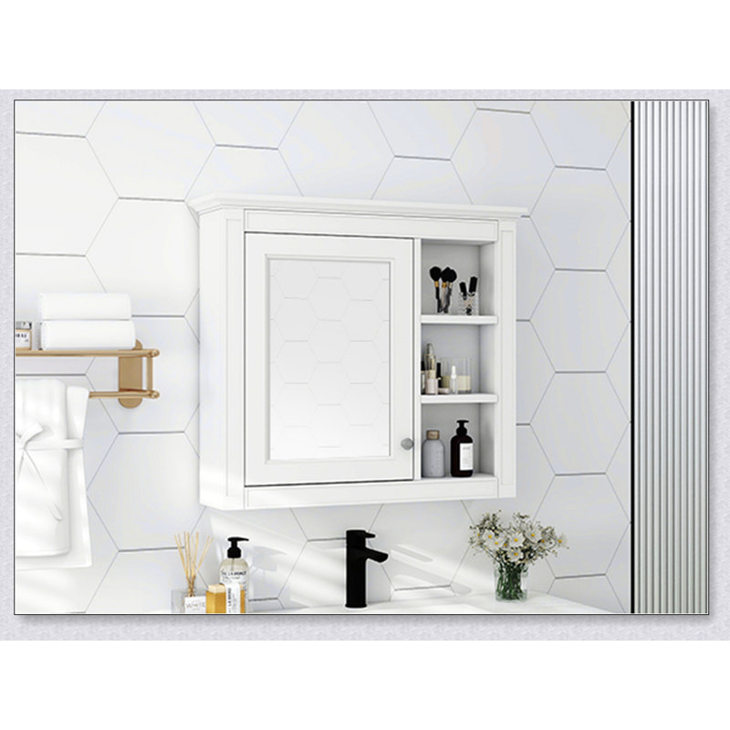 Pharmacie 30 po x 28 po, armoire de rangement murale pour salle de bain, armoire murale moderne pour salle de bain, Blanc
