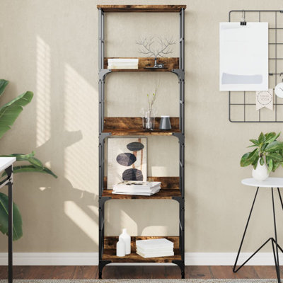 Nevah 153 cm H x 50 cm W Steel Etagere Bookcase