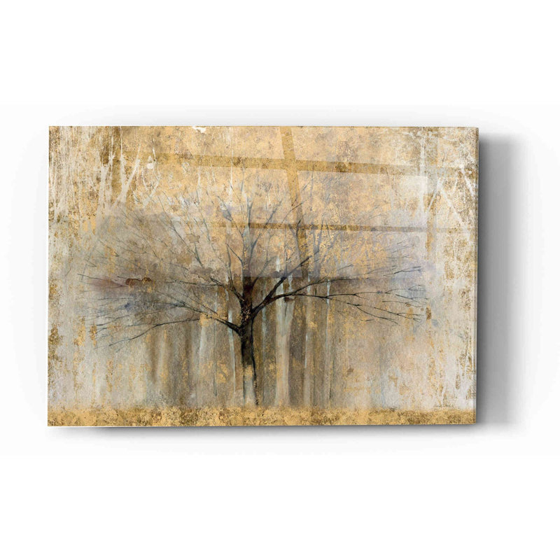 «Open Arms Gold» par Avery Tillmon, art mural en verre acrylique, H 12 po x l 16 po x P 0,12 po