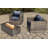 Lsi Fully Assembled 2 Person Seating Group With  Sunbrella Cushions And Rectangle Concrete Firepit-1314955785