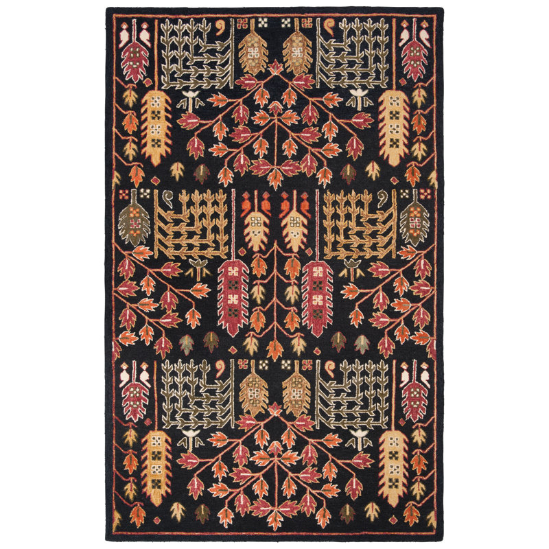 Tapis en laine tuftÃ© Ã  la main Donnett Southwestern, Rectangulaire 3 pi x 5 pi