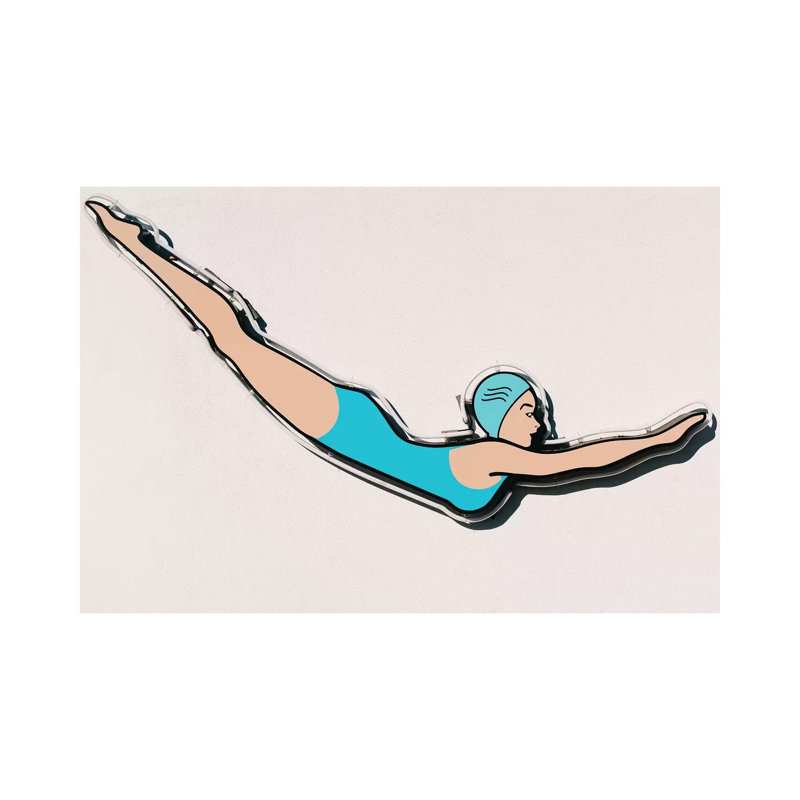 Palm Springs Dive by Bethany Young - Print on Canvas, Wrapped Canvas, 66.04cm H x 101.6cm W x 1.91cm D
