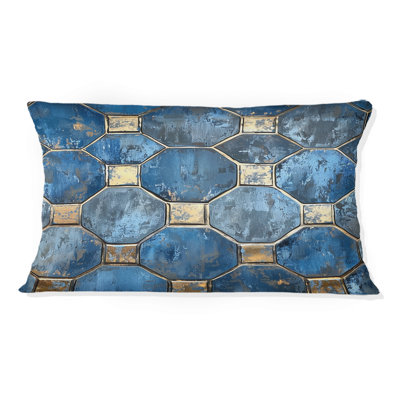 Coussin lombaire octogonal bleu ciel Sky