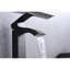 Waterfall Spout Single Handle Faucet For Bathroom Sink With Pop - Up Drain And Overflow, Matte Black Rust Stainless Steel, Beautiful Flow Overflow Sinks, Corrosion Stable Design