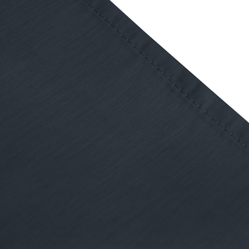 Ivka Plain Weave / Muslin Fitted Sheet, Double (4'6), Navy