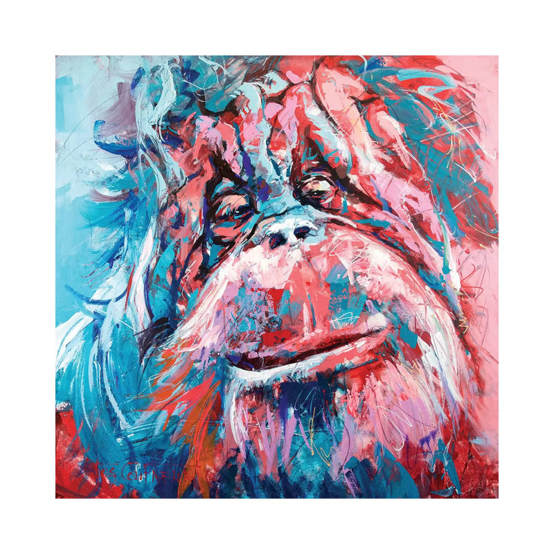 Orangutan 1 Piece Wrapped Canvas Wall Art, 30.48 cm H x 30.48 cm W