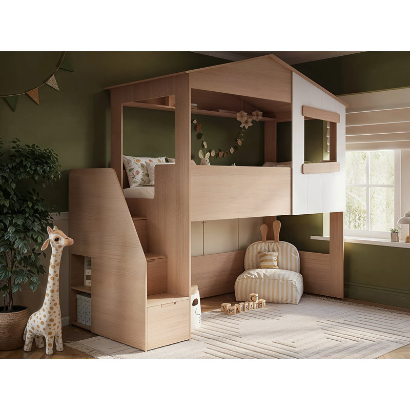 Single (3') Kids Bed, Oak
