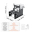 Manual Round Labeling Machine, 15-20pcs/min, Bottle Label Applicator for Round Bottles, Adjustable Manual Round Bottle Labeler Suitable for Bottle Diameter 1.98-11.99 cm (with Pressing Bar)