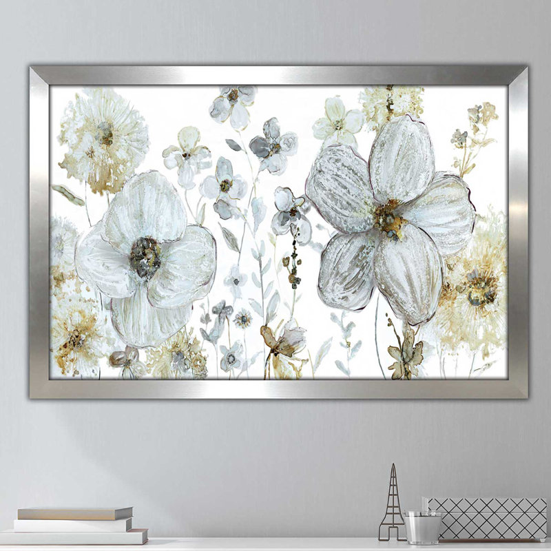 «Garden Glitter III» par Carol Robinson - reproduction de cadre photo, H 35,5 po x l 51,5 po x P 0,75 po