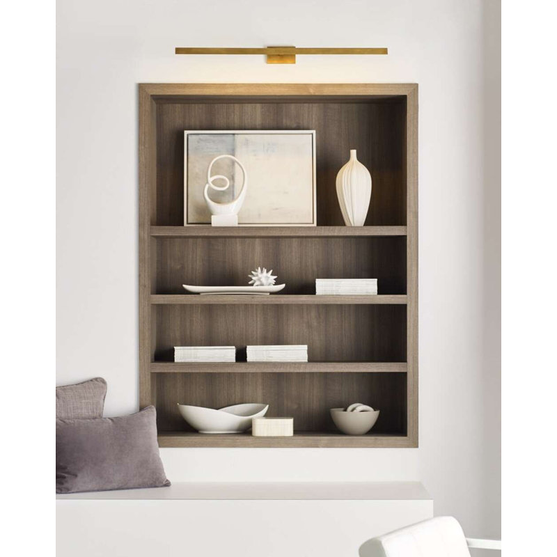 Dessau Dimmable LED Wall Mounted Picture Light, Natural Brass