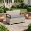 Banc de rangement extérieur imperméable toutes saisons, conception verrouillable et coussin de siège lavable épais et amovible, adapté pour la terrasse, le patio, la cour arrière-1235618051