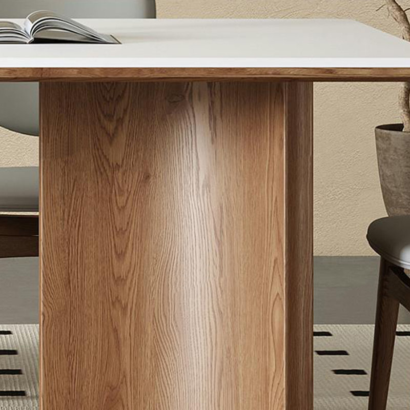 Ensemble de table de salle à manger en frêne, H 29,53 po x L 62,99 po x l 31,5 po