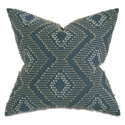 Trillium Embroidered Throw Pillow