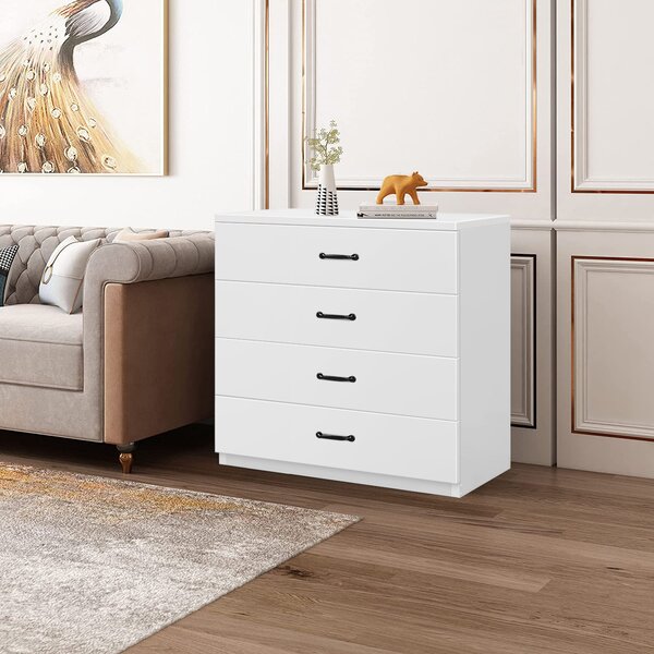 Ebern Designs Rayjon Unfinished 4 - Drawer Dresser & Reviews | Wayfair