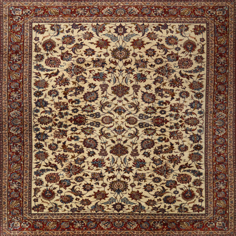 Jordan-Lee Oriental Indoor Rug, Round 4'