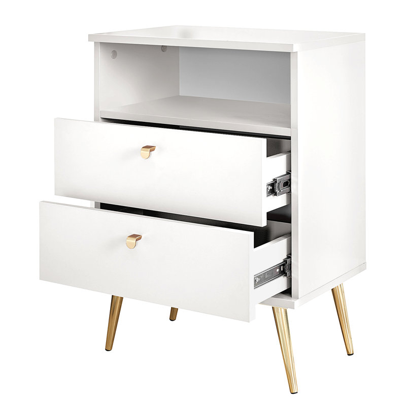 Bedside Table, white