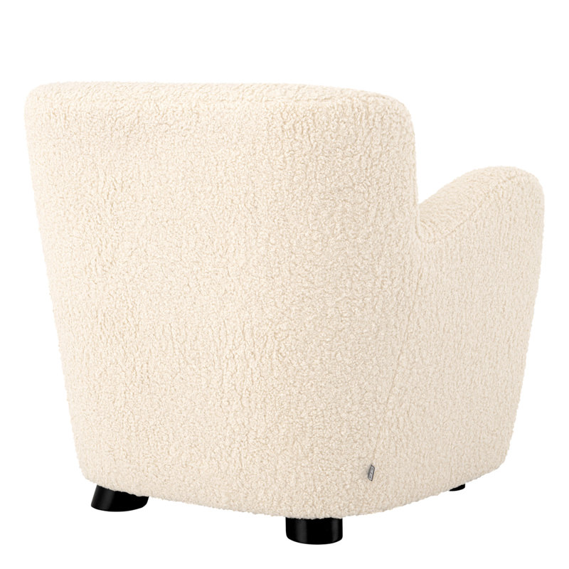 Bixby Upholstered Armchair, Faux Shearling Polyester