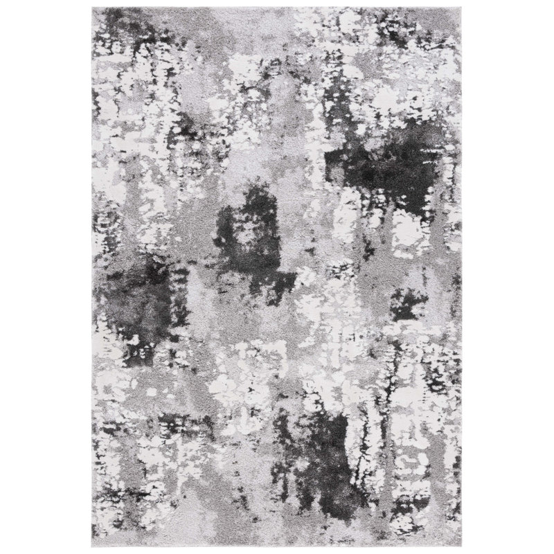 Century 300 Performance Abstract Rug, Round 6'7"