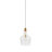 Bell Shaped Glass Pendant Gold/Clear Dia.13"-54858858-54858863