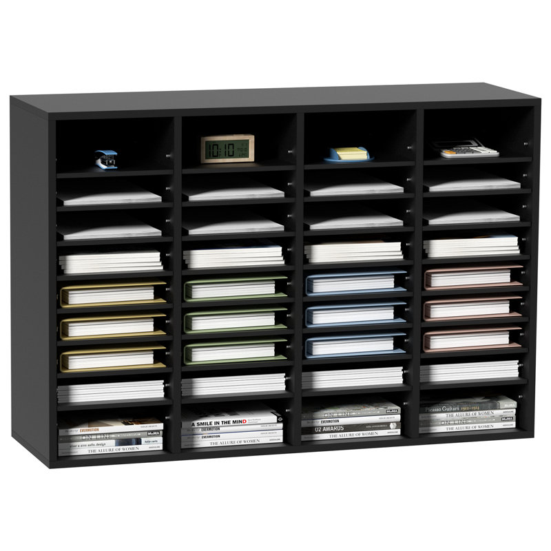 Xeni 39.3'' Wide File Cabinet, Black