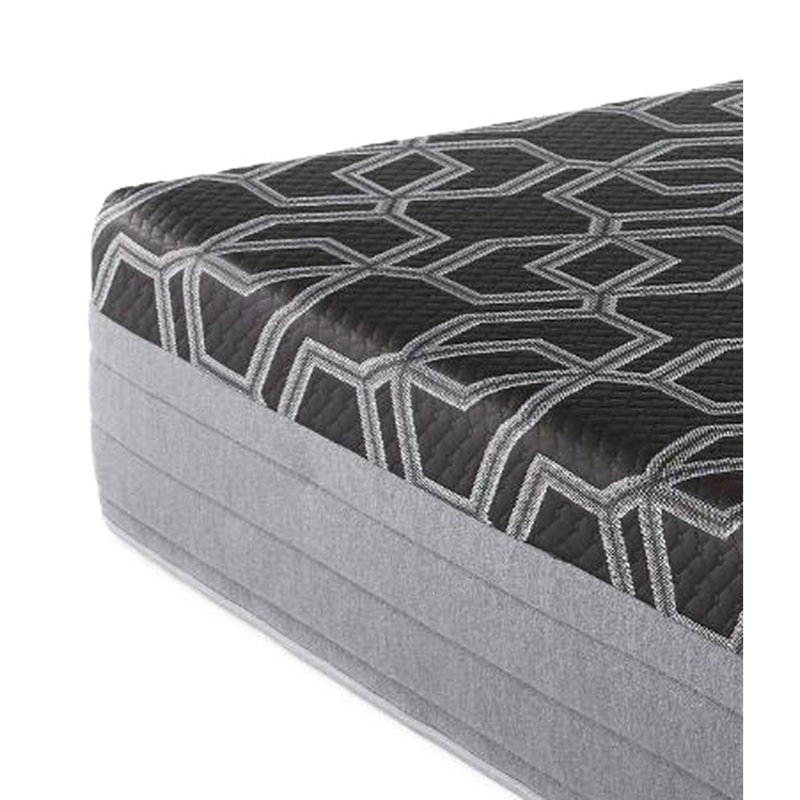 Matelas pour lit simple 14 po - Ultra avec housse de coussin de refroidissement lisse, gel de cuivre associé de 3 po, argent, graphite pour un repos profond et un sommeil profond connecté