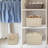 3-pack Rope Storage Baskets - Medium-large Rectangular Woven Cotton Baskets With Handles, Foldable Decorative Storage Bins For Toys, Books, Towels, Clothes, Nursery & Closet (classic Solid Color)