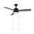 Arevik 42" 1-Light Modern 3-Speed Iron Height Adjustable Integrated LED Ceiling Fan with Pull Chains