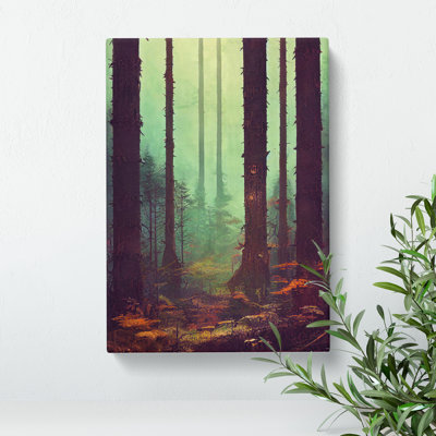 Autumnal Forest Woodland - Wrapped Canvas