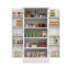 Buffet 50 po à DEL avec garde-manger et armoire autoportante avec 2 portes et supports