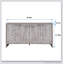 Armoire décorative de style campagnard avec 4 portes