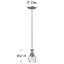 Luminaire suspendu géométrique 1 lumière Skelmersdale-2145006274
