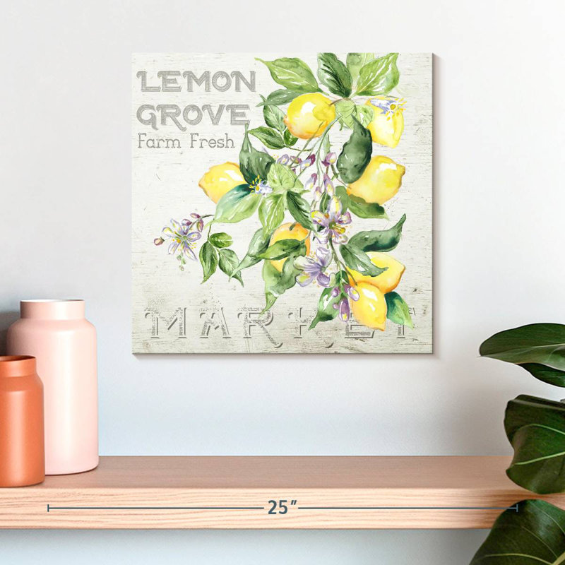 Yarlin Orchard Lemon Grove II, H 16 po x l 16 po