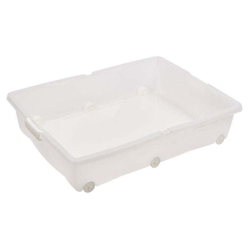 Rebrilliant Plastic Decorative Bin, Grey 