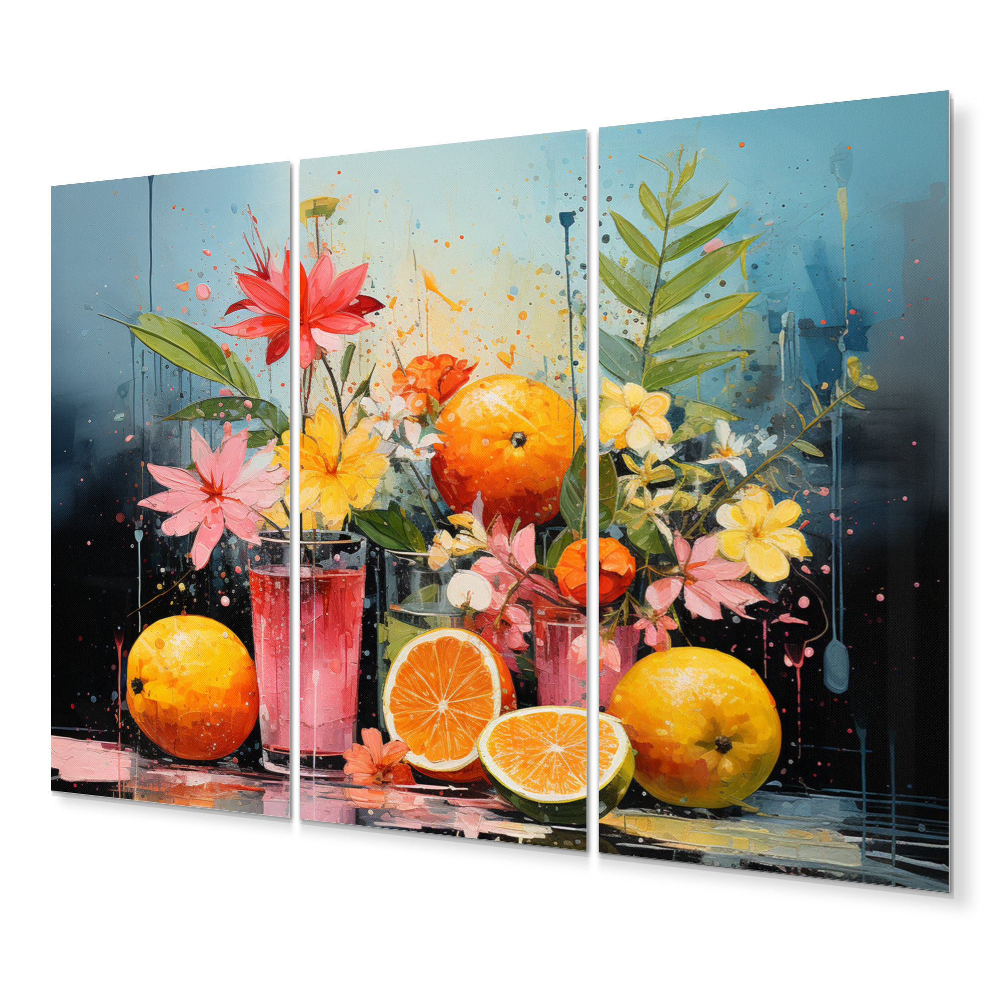 Winston Porter Tropical Citrus II Fruits Metal Wall Decor Set Wayfair